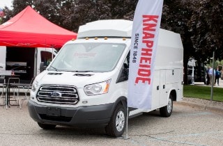 Work Van with Exterior Storage